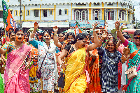 LS Poll results: BJP's celebration in Tripura
